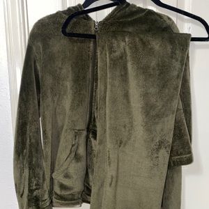 Dark Green Sweat Suit Set